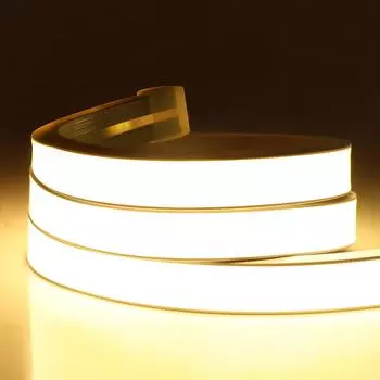 Датчик ручного развертки 24 В Неоновые световые ленты COB Светодиодная лента + силиконовая трубка 11 мм Гибкие светодиодные ленты для декора комнаты Освещение кухни с адаптером ЕС 1M белый