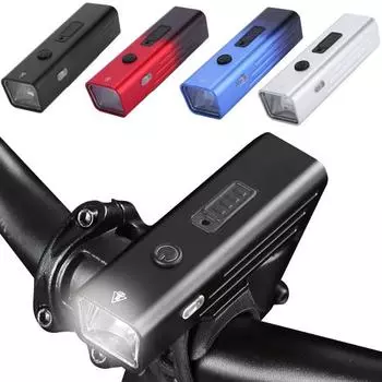 Датчик света велосипедных фар Супер яркий срок службы Водонепроницаемая USB перезаряжаемая легкая ночная лампа для езды на велосипеде Шоссейный велосипед Светодиодная лампа чёрный/красный