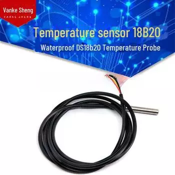 Датчик температуры DS18B20 из нержавеющей стали, водонепроницаемый