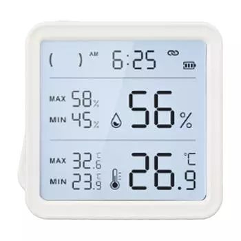 Датчик температуры и влажности -9,9 до 60 Питание от батареи 0%RH до 99%RH Цифровой Wi-Fi Термометр для помещений