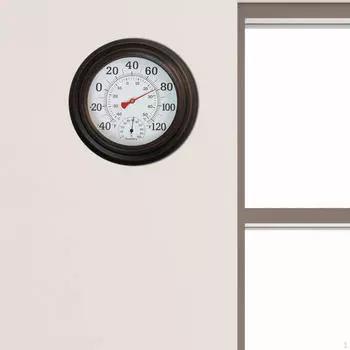 Датчик температуры и влажности, подвесной гигротермограф, легко считываемый, ретро-стиль, климат-комфорт