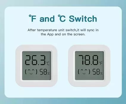 Датчик температуры и влажности Tuya Zigbee для ЖК-экрана умного дома, работает с приложением Alexa Google Home Smart Life Tuya Smart Yandex