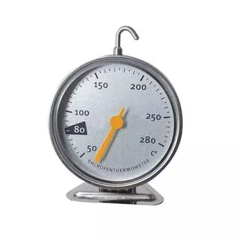 Датчик температуры из нержавеющей стали от 50 до 280 ° C, термометр для духовки, кухонные принадлежности для приготовления мяса, еды серебряный