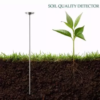 Датчик температуры садового компоста. Термометр для почвы из нержавеющей стали.