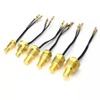 Датчик температуры воды, универсальный датчик температуры воды, NPT 3/8, 1/8, 10 мм, 12 мм, 14 мм, 16 мм, 17 мм, 21 мм для автомобильного, грузового, манометра 12 В, 24 В