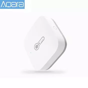Датчик температуры Xiaomi Aqara, умный датчик давления воздуха, влажности и окружающей среды, умное управление, соединение Zigbee для приложения Mijia белый