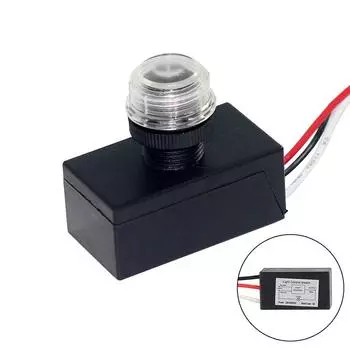 Датчик уличного освещения от заката до рассвета, датчик света переменного тока 110 В-240 В, датчик уличного освещения, переключатель, фотоэлектрический датчик, переключатель, датчик фотоэлемента