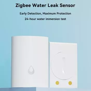 Датчик утечки воды Ewelink ZigBee, высокоточный тестер утечки воды, управление через мобильное приложение разноцветный