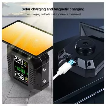 Датчики давления в шинах для мотоциклов на солнечных батареях TPMS, система контроля давления в шинах, внешний датчик для мотоциклов TPMS