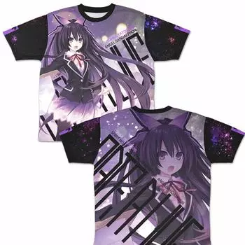 Date A Live IV Тока Ятогами полная графика (перевернутый) Двусторонняя футболка/XL