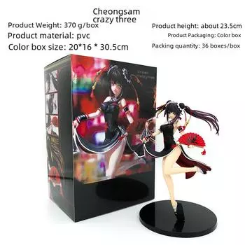 Date A Live Токисаки Куруми Cheongsam Аниме Фигурка Модель