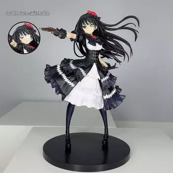 Date A Live Токисаки Куруми Модель Украшения Ручной Работы - Женская Фигурка в Стиле Аниме Комикс Tokisaki Kurumi