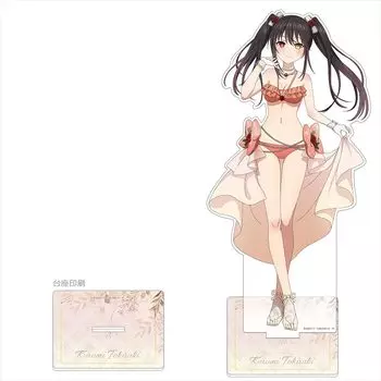 Date A Live V Недавно нарисованная большая акриловая подставка H28 x D5 мм Acrylic Key-th (Куруми Токисаки/Купальное платье) Прибл.