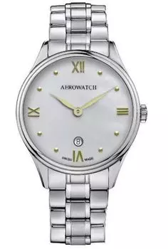 Date Swiss Made A49101 AA06M Silver [Aero Watch] Women s серебряный