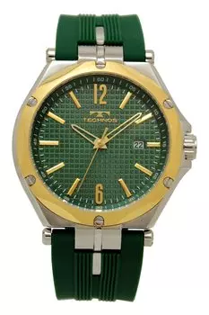 Date Watch 10 ATM Water Resistant T8B66GM Green [Technos] Men s