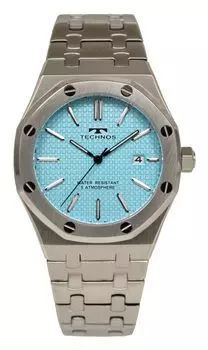 Часы с датой T9C07SI Silver [Technos] Мужские синий