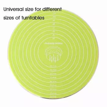 Dateco Cake Turntable Pat силиконовый коврик для выпечки торта с размером антипригарный термостойкий инструмент для выпечки кухонный гаджет розовый