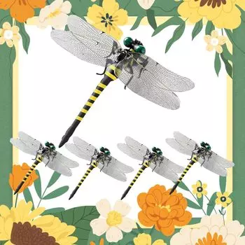 Datirzyx Set of 2 Insect Repellent Dragonfly Real Size Real Pest Natural Enemy Insect Repellent Onyanma Bee Repellent No Insecticides Comes with