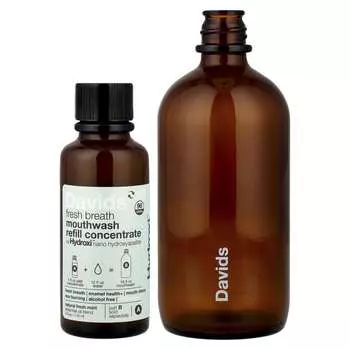 Davids Breath Freshener Refill Kit, Alcohol-Free, Natural Fresh Mint, 2-Pack