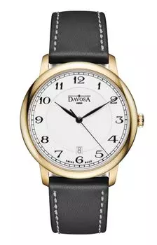[Davosa] Часы 3 Hand Date Amaranto Swiss Made 162.481.26 мужские черные