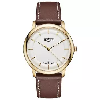 [Davosa] Часы 3 Hand Date Amaranto Swiss Made 162.481.15 мужские коричневые