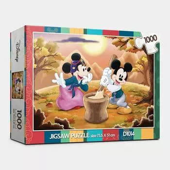 Давайте сделаем корейский рисовый пирог с Микки и Минни Пазл Disney 1000 деталей