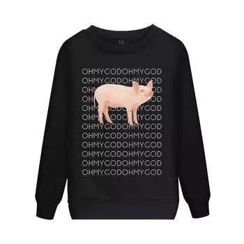 Dawson Shane Oh My God Pig Hoodie Sweatshirt Pullover Long Sleeve Tshirt Funny 4XL