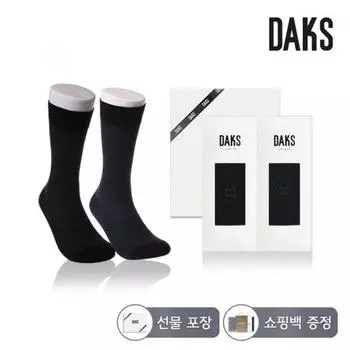 Dax Dax Socks Gentleman Cotton Span Long Mok Long Diamond 2 Pack Set Dk24346 Single item