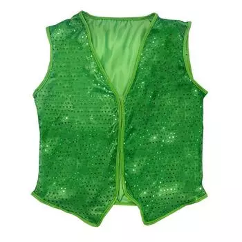 Day St Patricks Irish Green Sequin Vest Party Dress Eyecatching Celebration