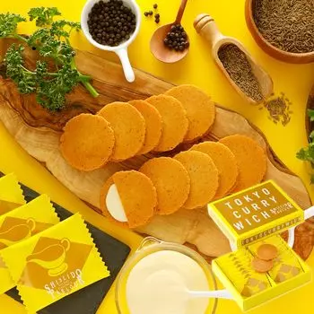 Day Sweets Популярные Shiseido Parlor Tokyo Curry Witch 16 шт. Tokyo Souvenir Curry Spice Snack в индивидуальной упаковке Комнатная температура Белый день