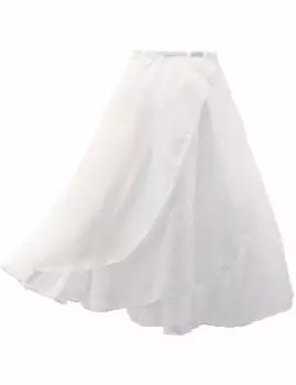 Daydance Ballet Wrap Adult Lace Chiffon Ballet Dance Everyday Fits Height White Skirt, Long, Skirt, Supplies, Wear, Wear, 150-180cm,