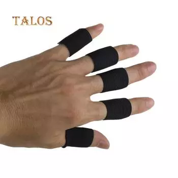 Daydreamer 10 шт. эластичный протектор для пальцев, поддержка, артрит, спортивная помощь, прямой бандаж белый