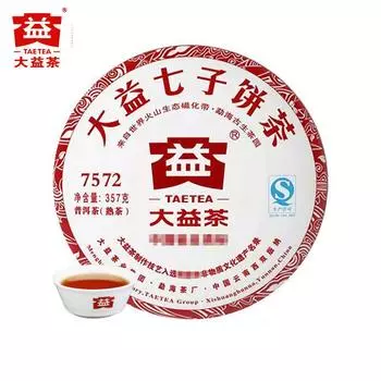 Dayi 7572 TAETEA 2012 Чай Шу Пуэр Спелый чай Пуэр 357г 357g