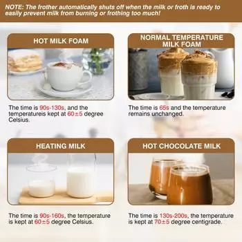 DayPlus 4 в 1 1500 Вт электрическая автоматическая машина для приготовления молочной пены, пароварка, 600 мл, вспениватель для горячего и холодного кофе латте UNITED KINGDOM