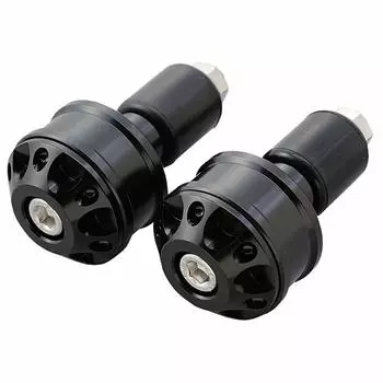 Daytona Aluminum Billet Motorcycle Bar End General Purpose Inner Diameter Heavy Weight Bar End Fine Cut Black 71958 14-19 чёрный