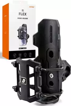 Daytona Держатель для напитков для мотоцикла 600 мл, совместимый с креплением One Touch Hold Flex, черный 60697 22,2/25,4 FDH-1 чёрный