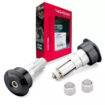 Daytona HIGHSIDER Motorcycle Bar End Mirror Adapter Left and Right Set Universal Type Compatible with Handlebar Inner Diameter Dot Black 96706 12-22mm чёрный