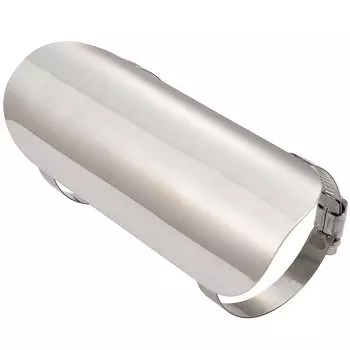 Daytona Motorcycle Muffler Guard Compatible with Stainless Steel Buffed Heat Guard Plain 68315 40-55