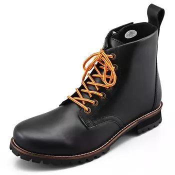 Мотоциклетные короткие ботинки Daytona Натуральная кожа Коровья кожа Накладка для переключения передач Боковая молния Черный 96964 25.5см/Мужские Встроенный HBS-003 чёрный