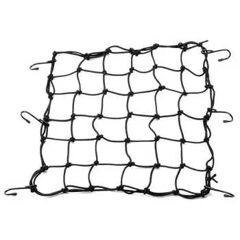 Daytona Motorcycle Touring Net 400 x 400mm 6 Hooks Reginet Black 72733