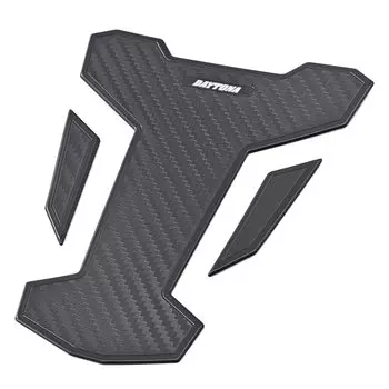 Daytona Мягкая эмблема на бак мотоцикла, 3 шт., T1 x Carbon Look 98318, защита от царапин (154 124мм)