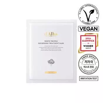 [Даже простыни сертифицированы как веганские] Питательная лечебная маска с белым трюфелем Dalva (1 кусок),Корейский пакет масок