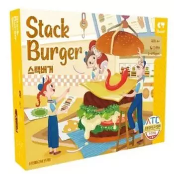 DazzleEdu Настольная игра Stack Burger, Смешанные цвета, 1 шт.