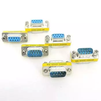 DB9 9pin male to male female converter MINI Gender Changer адаптер RS232 Com D-Sub VGA штекерный разъем male to male