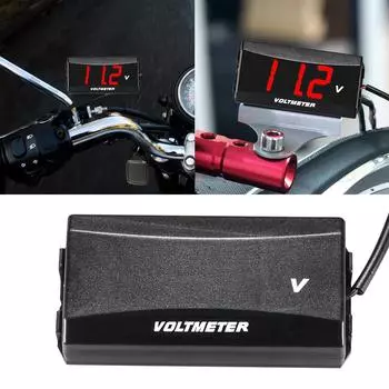 DC12-80V цифровой вольтметр для мотоцикла, водонепроницаемый вольтметр, монитор напряжения батареи