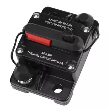 DC12V42V Автомобильный стерео аудиовход Встроенный автоматический выключатель Ручной сброс(50А) 50A