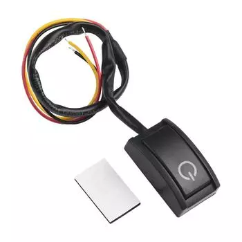 DC12V/200mA Автомобильный интерьер DIY Крепление Кнопка Фиксатор Вкл/Выкл Переключатель Наклейка Светодиодный Светильник Автофургон Грузовик Вкл/Выкл Переключатель CHINA