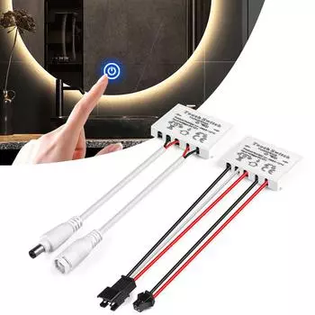 DC12V-24V 60W зеркало для ванной комнаты светодиодный диммер переключатель CCT регулируемый сенсорный переключатель для зеркала для макияжа подсветка декор