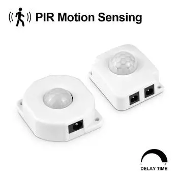 DC12V-24V светодиодный PIR датчик движения переключатель задержки времени ИК инфракрасная индукция умный выключатель с датчиком освещенности DIY ночник для спальни