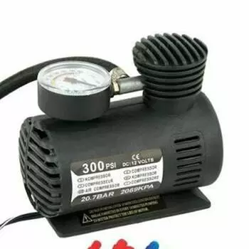 Dc12V 300Psi портативный мини-воздушный компрессор автомобильный электрический насос для накачки шин чёрный